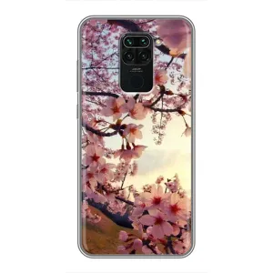 Чехол с принтом САКУРЫ на Xiaomi Redmi Note 9 (Цветущая сакура)