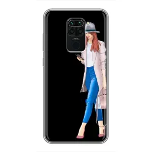 Чохол з картинкою Модні Дівчата Xiaomi Redmi Note 9 (Дівчина з телефоном)
