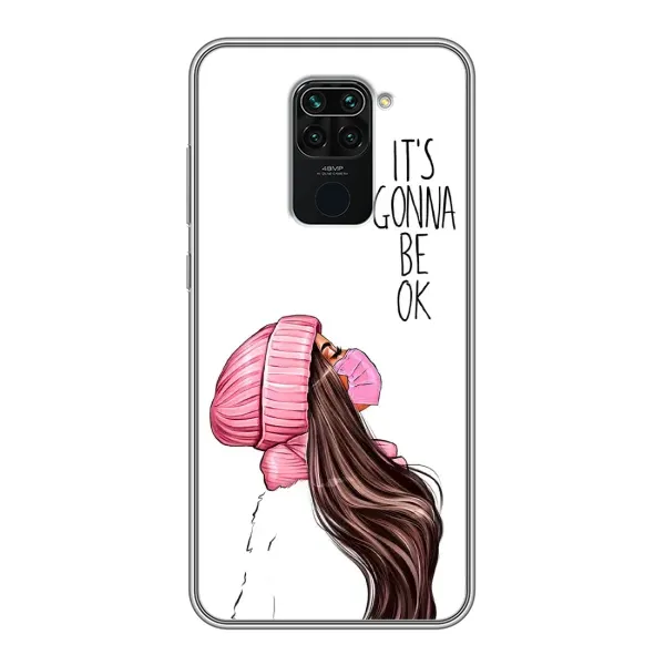 Чехол с рисунком «Девушка в маске» для Xiaomi Redmi Note 9 Чехол с рисунком «Девушка в маске» для Xiaomi Redmi Note 9