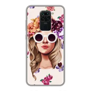 Чохол з картинкою Модні Дівчата Xiaomi Redmi Note 9 (Дівчина в окулярах)