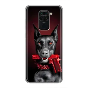 Чохол ДОБЕРМАН для Xiaomi Redmi Note 9 (Доберман злий)