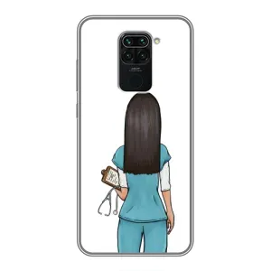 Силиконовый бампер (Работники) на Xiaomi Redmi Note 9 (Доктор)