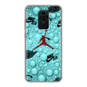 Силіконовый Чохол Nike Air Jordan на Редмі Нот 9 (Джордан Найк)
