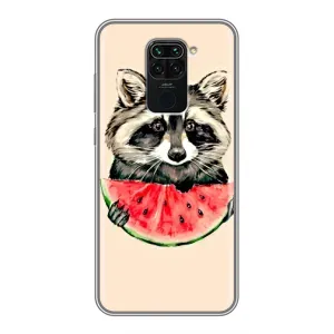 Силіконовий Чохол з Энотами на Xiaomi Redmi Note 9 (Єнот)