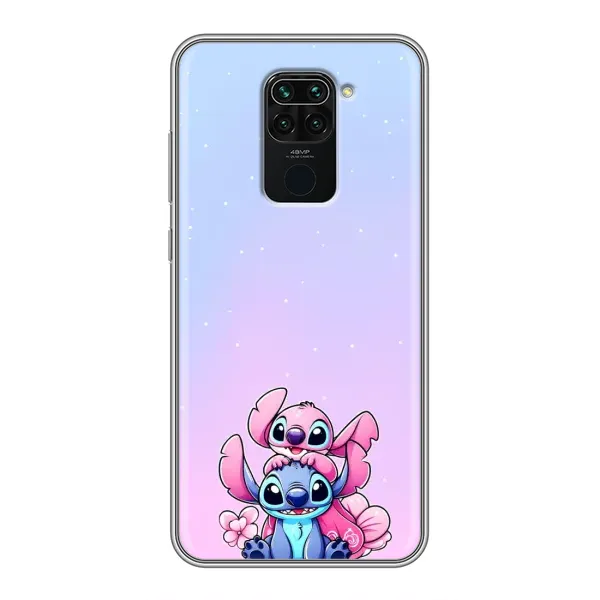 Чехол с рисунком «Энджл и Стич» для Xiaomi Redmi Note 9 Чехол с рисунком «Энджл и Стич» для Xiaomi Redmi Note 9