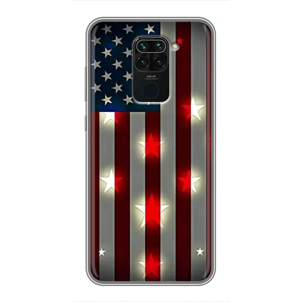 Чехол с рисунком «Флаг США 2» для Xiaomi Redmi Note 9 Чехол с рисунком «Флаг США 2» для Xiaomi Redmi Note 9