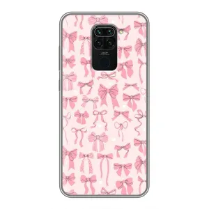 Чохол банти для Xiaomi Redmi Note 9 (Фон бантики)