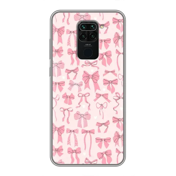 Чехол с рисунком «Фон бантики» для Xiaomi Redmi Note 9 Чехол с рисунком «Фон бантики» для Xiaomi Redmi Note 9