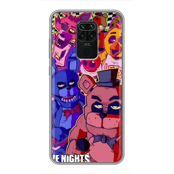 Чехол с рисунком «Фредди» для Xiaomi Redmi Note 9
