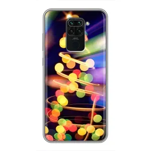 Чохол новорічна ялинка на Xiaomi Redmi Note 9 (Гірлянди)