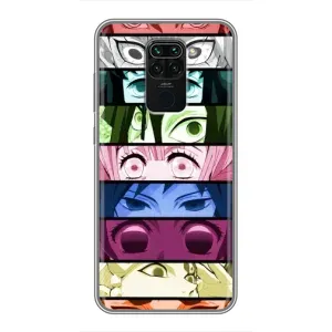 Силіконові чохлі з очіма Anime для Редмі Нот 9 (Очі Хашира)