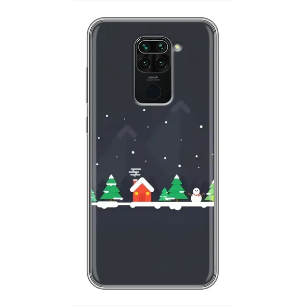 Чехол с рисунком «Город зимний» для Xiaomi Redmi Note 9 Чехол с рисунком «Город зимний» для Xiaomi Redmi Note 9