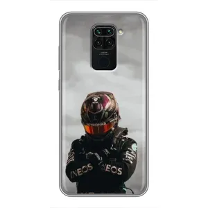 Чехол фильм Формула 1 для Xiaomi Redmi Note 9 (Хэмилтон 44)