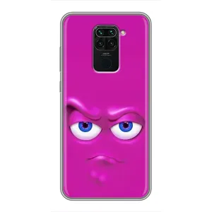 Силиконовые Чехлы (смешные стикеры) для Xiaomi Redmi Note 9 (Хитрая мордочка)