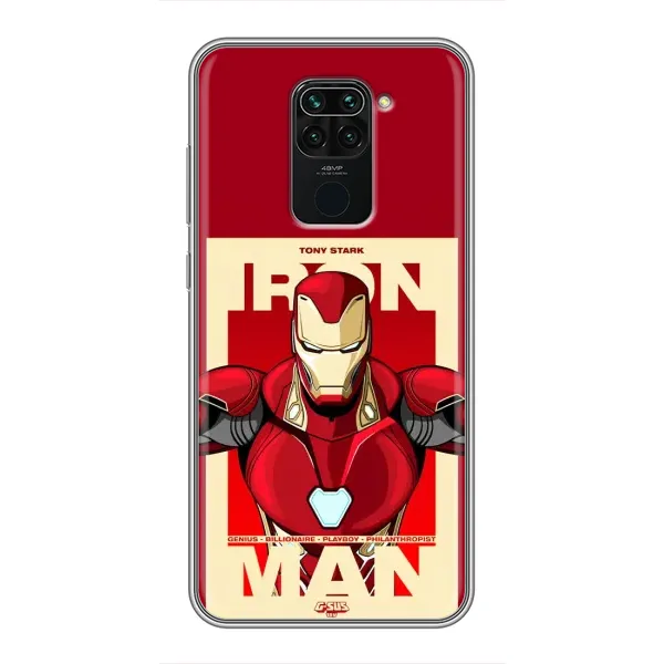 Чехол с рисунком «Iron man» для Xiaomi Redmi Note 9 Чехол с рисунком «Iron man» для Xiaomi Redmi Note 9