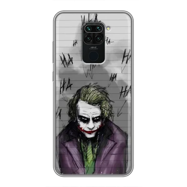 Чехол с рисунком «Joker клоун» для Xiaomi Redmi Note 9 Чехол с рисунком «Joker клоун» для Xiaomi Redmi Note 9