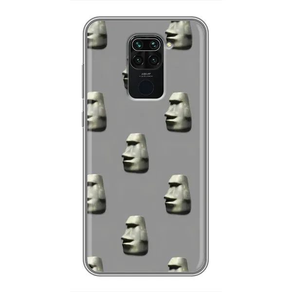 Чехол с рисунком «Каменное лицо» для Xiaomi Redmi Note 9 Чехол с рисунком «Каменное лицо» для Xiaomi Redmi Note 9