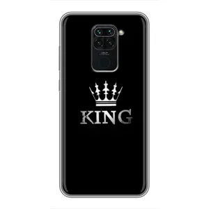 Чохол (Корона на чорному фоні) для Редмі Нот 9 (KING)