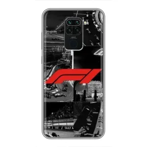 Чехол фильм Формула 1 для Xiaomi Redmi Note 9 (Коллаж Формула 1)