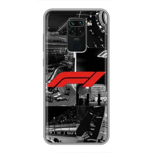 Чехол с рисунком «Коллаж Формула 1» для Xiaomi Redmi Note 9 Чехол с рисунком «Коллаж Формула 1» для Xiaomi Redmi Note 9