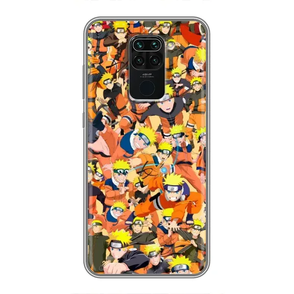 Чехол с рисунком «Коллаж Наруто» для Xiaomi Redmi Note 9