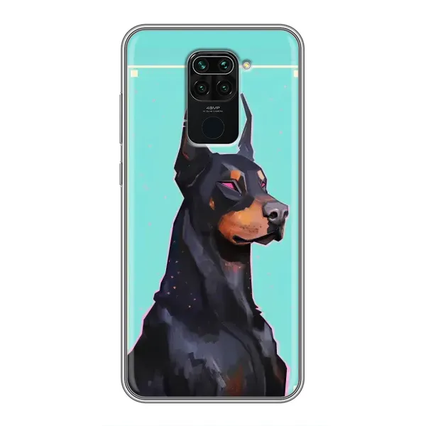 Чехол с рисунком «Король доберман» для Xiaomi Redmi Note 9 Чехол с рисунком «Король доберман» для Xiaomi Redmi Note 9