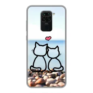 Силіконові Чохли Коханій людині для Xiaomi Redmi Note 9 (Котейки)