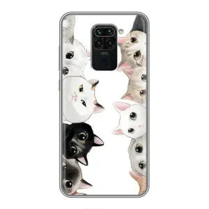 Силіконовий чохол з котиком для Xiaomi Redmi Note 9 (Коти)
