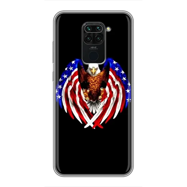 Чехол с рисунком «Крылья США» для Xiaomi Redmi Note 9 Чехол с рисунком «Крылья США» для Xiaomi Redmi Note 9