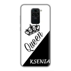 Именные Женские Чехлы для Xiaomi Redmi Note 9 (KSENIA)