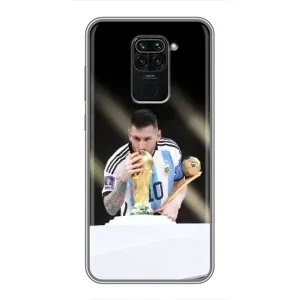 Чехлы Лео Месси Аргентина для Xiaomi Redmi Note 9 (Кубок Мира)