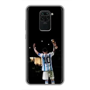 Чехлы Лео Месси Аргентина для Xiaomi Redmi Note 9 (Лео Чемпион)