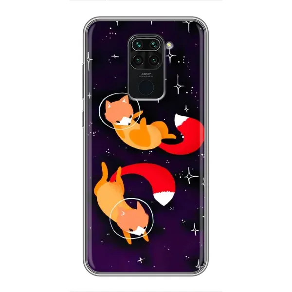 Чехол с рисунком «Лисы» для Xiaomi Redmi Note 9 Чехол с рисунком «Лисы» для Xiaomi Redmi Note 9