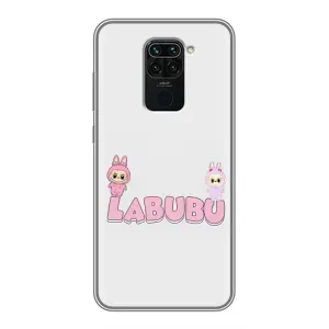 Чохол з принтом Лабубу для Xiaomi Redmi Note 9 (Логотип Лабубу)