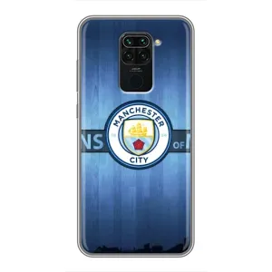 Силіконові Чохли з принтом Футбол на Xiaomi Redmi Note 9 (ManCity)
