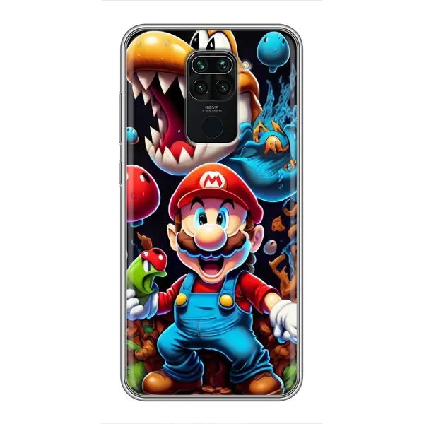 Чехол с рисунком «Марио» для Xiaomi Redmi Note 9 Чехол с рисунком «Марио» для Xiaomi Redmi Note 9