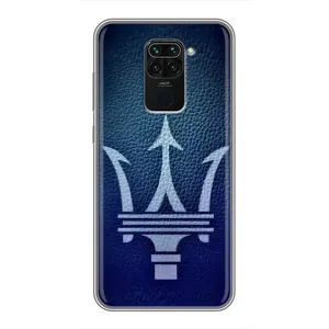 Чехлы с тематикой "Крутые машины" на Xiaomi Redmi Note 9 (Лого Maserati)