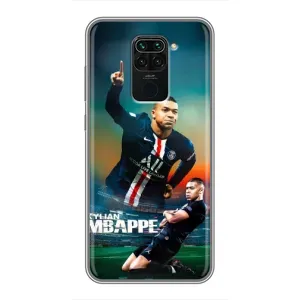 Чехол (TPU) с Футболистом на Xiaomi Redmi Note 9 (MBAPPE)
