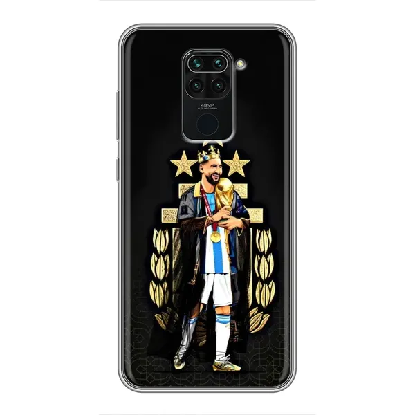 Чехол с рисунком «Месси король» для Xiaomi Redmi Note 9 Чехол с рисунком «Месси король» для Xiaomi Redmi Note 9