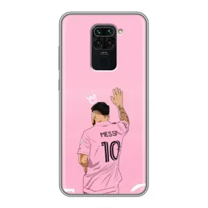 Чехлы Лео Месси в Майами на Xiaomi Redmi Note 9 (Месси Маями)