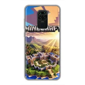 Чехол майнкрафт для Xiaomi Redmi Note 9 (MINECRAFT)