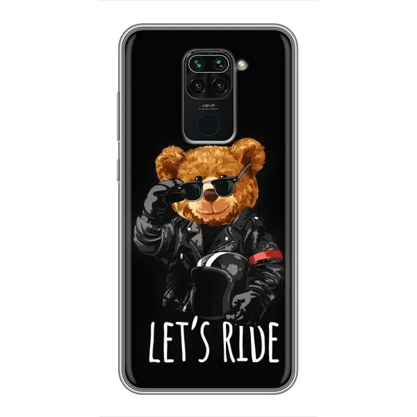 Чехол с рисунком «Модный Мишка» для Xiaomi Redmi Note 9 Чехол с рисунком «Модный Мишка» для Xiaomi Redmi Note 9