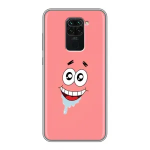 Чохли з Патріком на Xiaomi Redmi Note 9 (Мордочка Патріка)