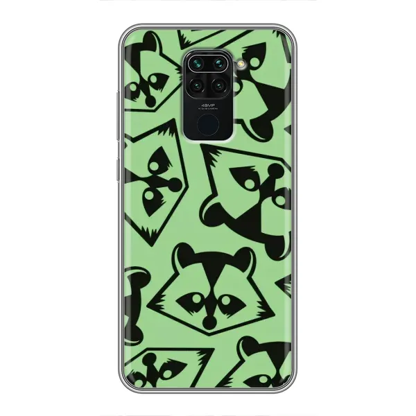 Чехол с рисунком «Мордочки Енота» для Xiaomi Redmi Note 9 Чехол с рисунком «Мордочки Енота» для Xiaomi Redmi Note 9