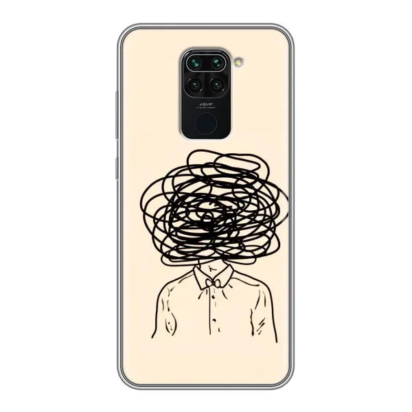 Чехол с рисунком «Мысли» для Xiaomi Redmi Note 9 Чехол с рисунком «Мысли» для Xiaomi Redmi Note 9