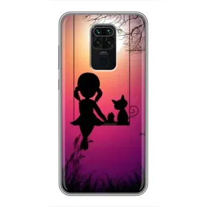 Дівчачий Чохол для Xiaomi Redmi Note 9 (На гойдалці)