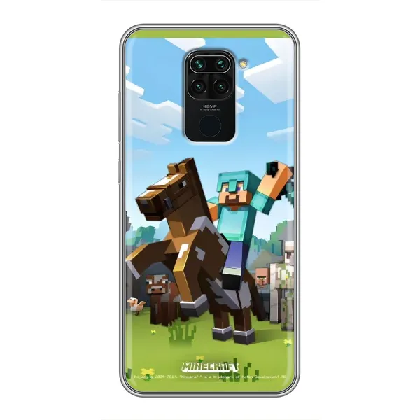 Чехол с рисунком «На коне» для Xiaomi Redmi Note 9