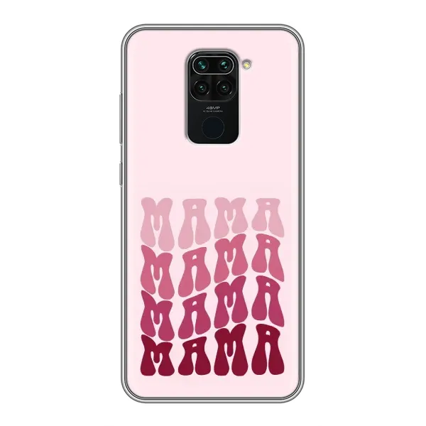 Чехол с рисунком «Надпись мама» для Xiaomi Redmi Note 9 Чехол с рисунком «Надпись мама» для Xiaomi Redmi Note 9
