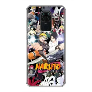 Купить Чехлы на телефон с принтом Anime для Xiaomi Redmi Note 9 (Наруто постер)