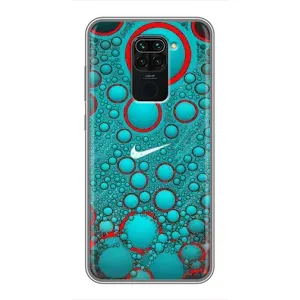 Силиконовый Чехол на Xiaomi Redmi Note 9 с картинкой Nike (Найк зеленый)